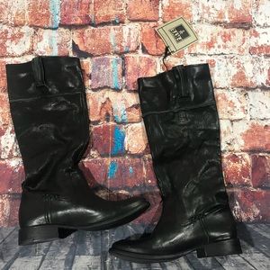 Frye Shirley artisan tall boots in black